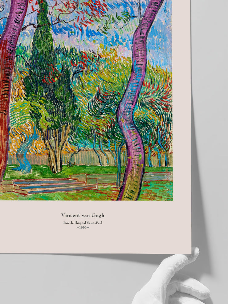 Van Gogh Parc de l'hôpital Saint-Paul - Art Print Poster