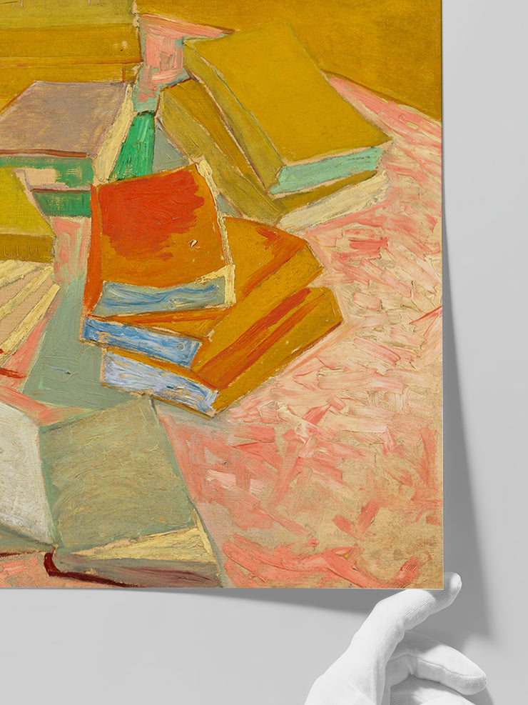 Van Gogh Piles of French Novels - Art Print Poster
