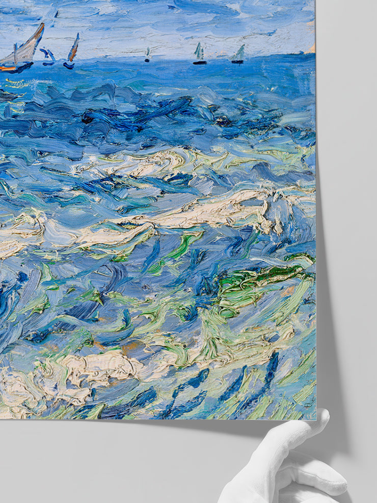 Van Gogh Saintes-Maries’de Deniz Manzarası - Art Print Poster
