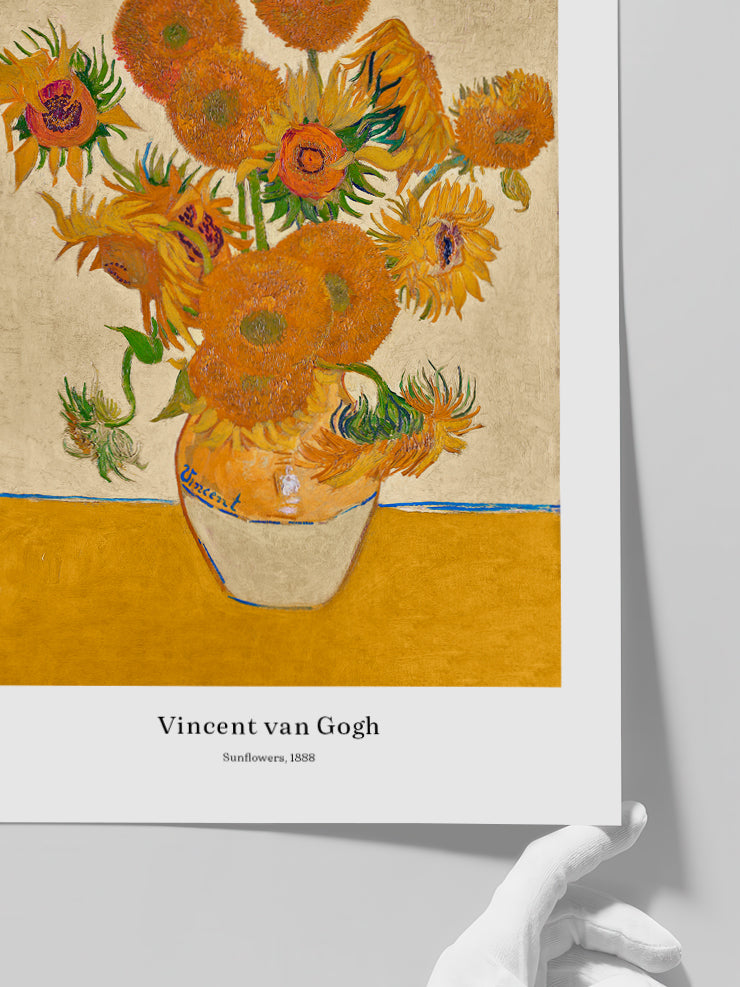 Van Gogh Sunflowers (Ayçiçekleri) N2 - Art Print Poster