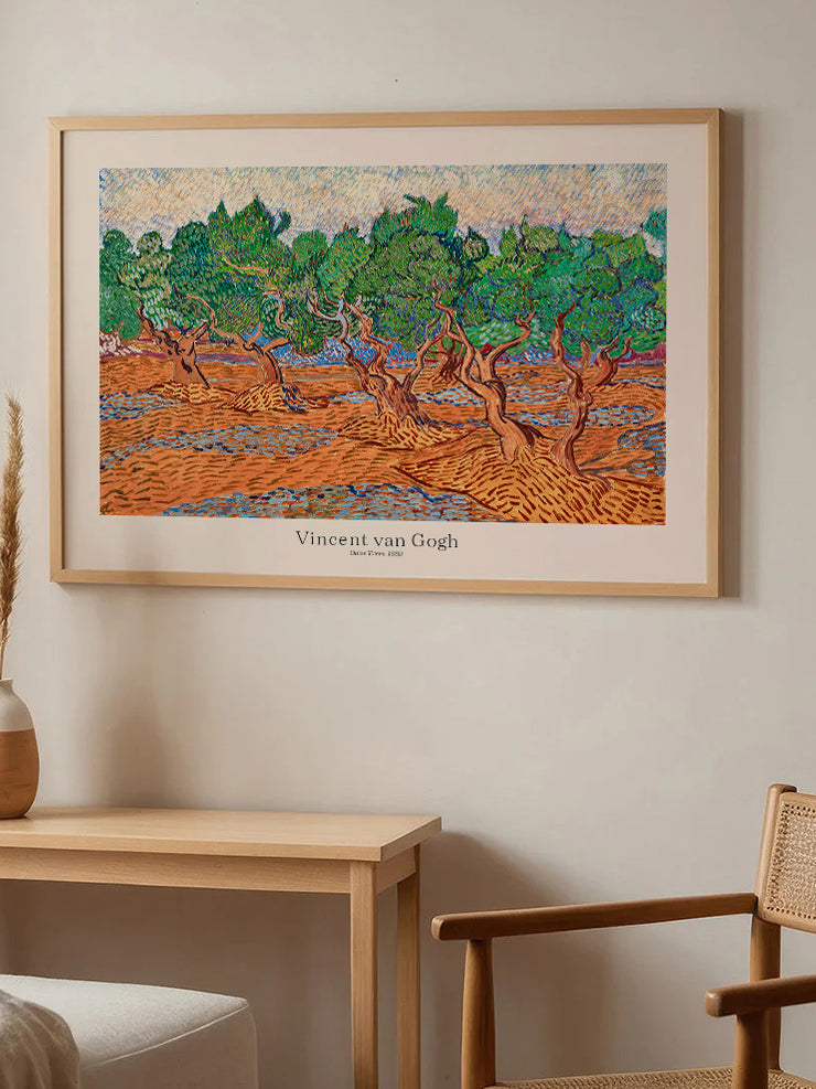 Van Gogh Zeytin Ağaçları - Art Print Poster