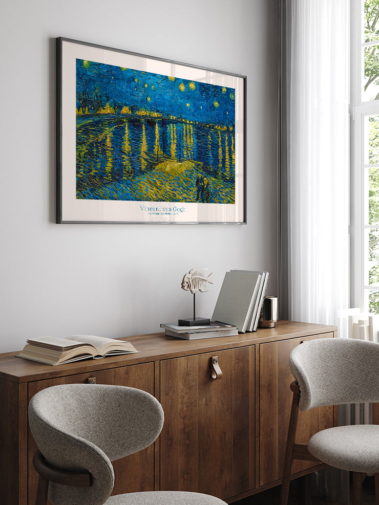 Van Gogh Starry Night Over The Rhone - Art Print Poster