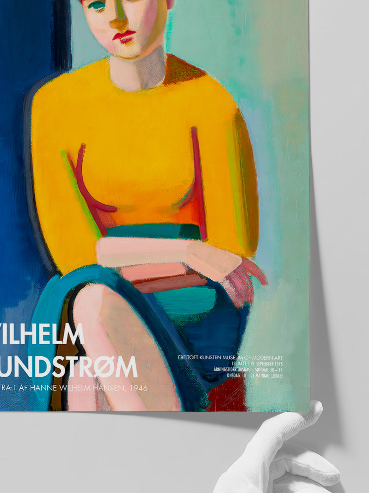 Vilhelm Lundstrom Portrait of Hanne Afiş - Art Print Poster