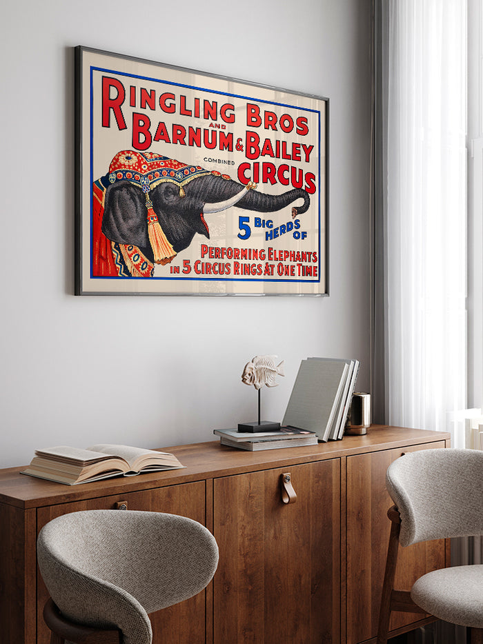 Vintage Bailey Circus - Art Print Poster