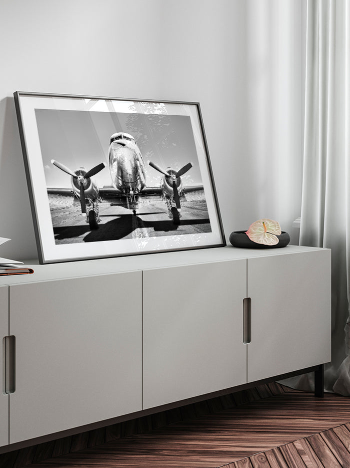 Vintage Uçak - Art Print Poster