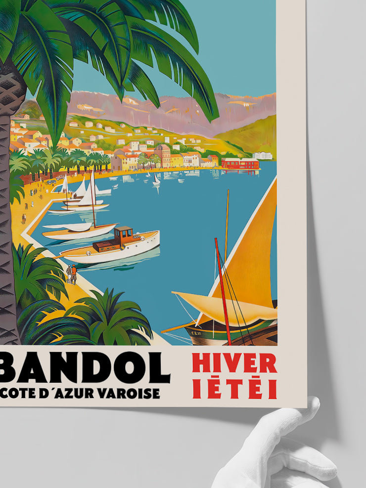 Vintage Cote d’Azur - Art Print Poster