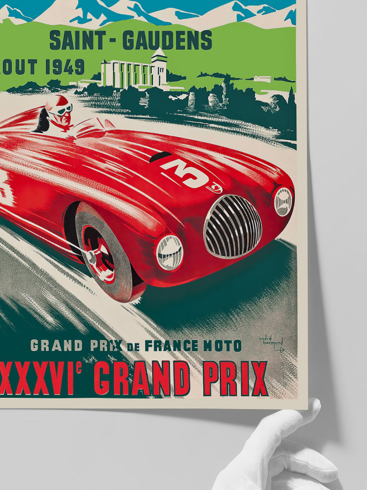 Vintage Grand Prix - Art Print Poster