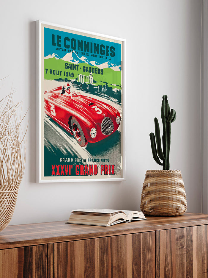 Vintage Grand Prix - Art Print Poster