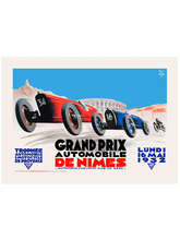 Vintage Grand Prix Nimes - Art Print