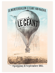 Vintage Le Géant Poster - Giclée Baskı