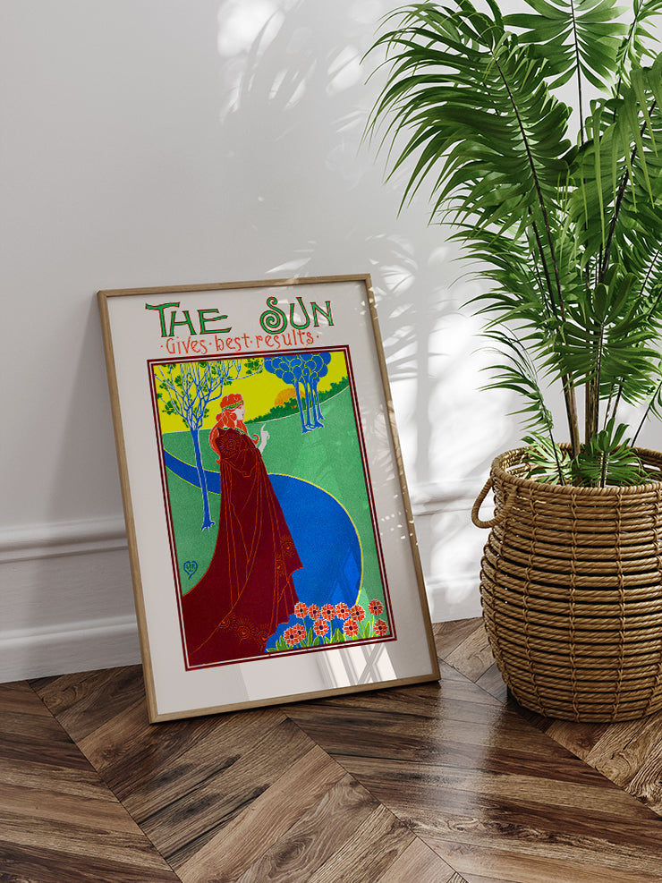 Vintage The Sun - Art Print Poster