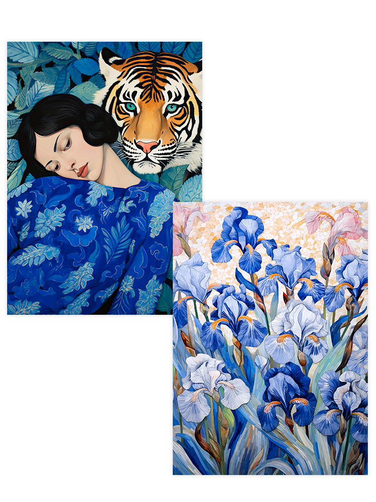 Wild Blue - Poster Seti Duo Sanatsal Poster