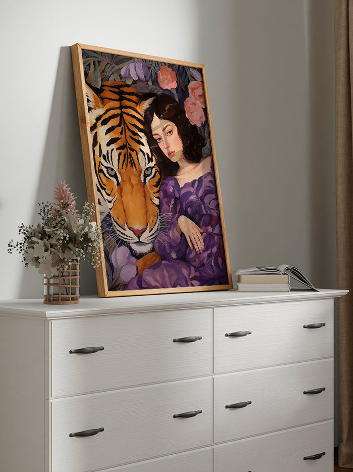 Wild Woman Purple - Art Print Poster