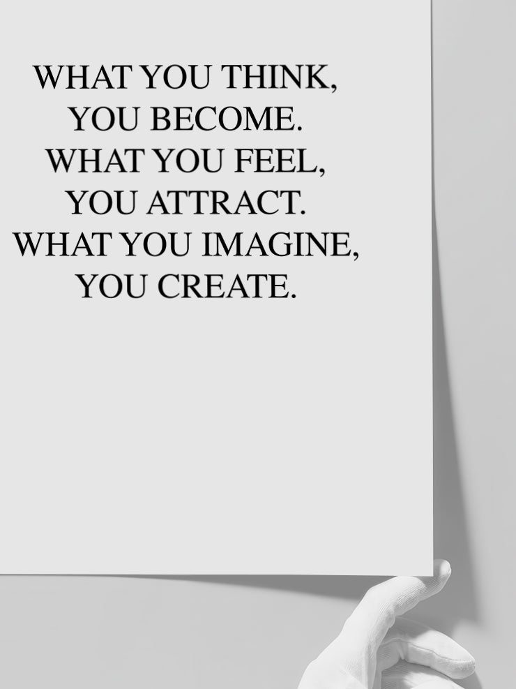 Think Positive - Art Print Poster