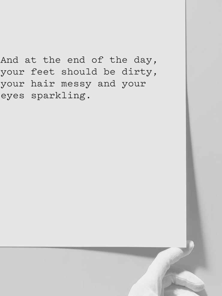 End Of The Day - Art Print Poster