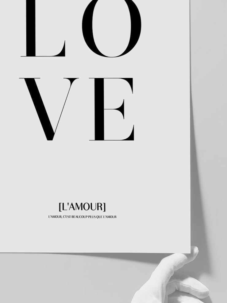 Love L'amour - Art Print Poster