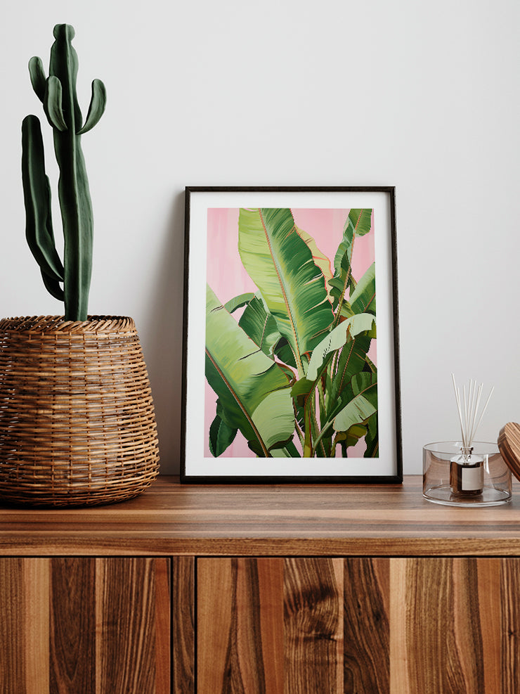 Muz Ağacı Yaprakları - Art Print Poster