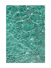 Işıltılı Yeşil ve Berrak Su Poster - Giclée Baskı