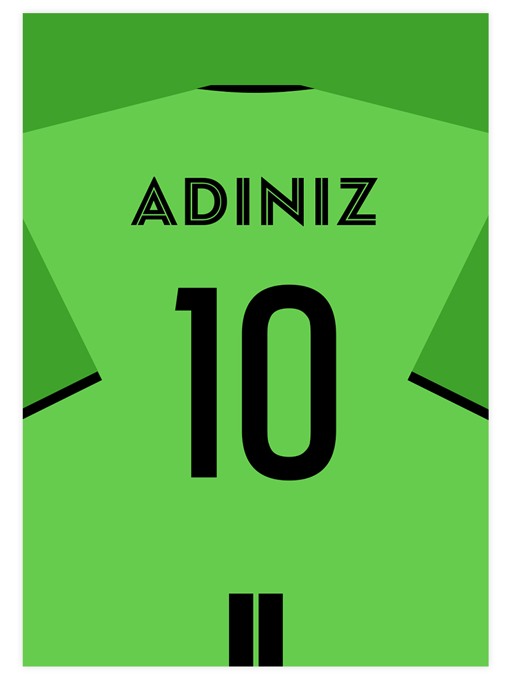Futbol Forması Tek Renk Kişiye Özel - Art Print Poster