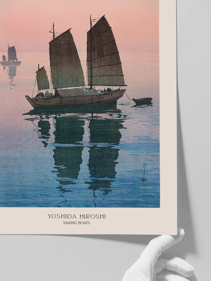 Yoshida Hiroshi, Sailing Boats - Art Print Poster