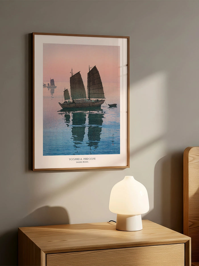 Yoshida Hiroshi, Sailing Boats - Art Print Poster