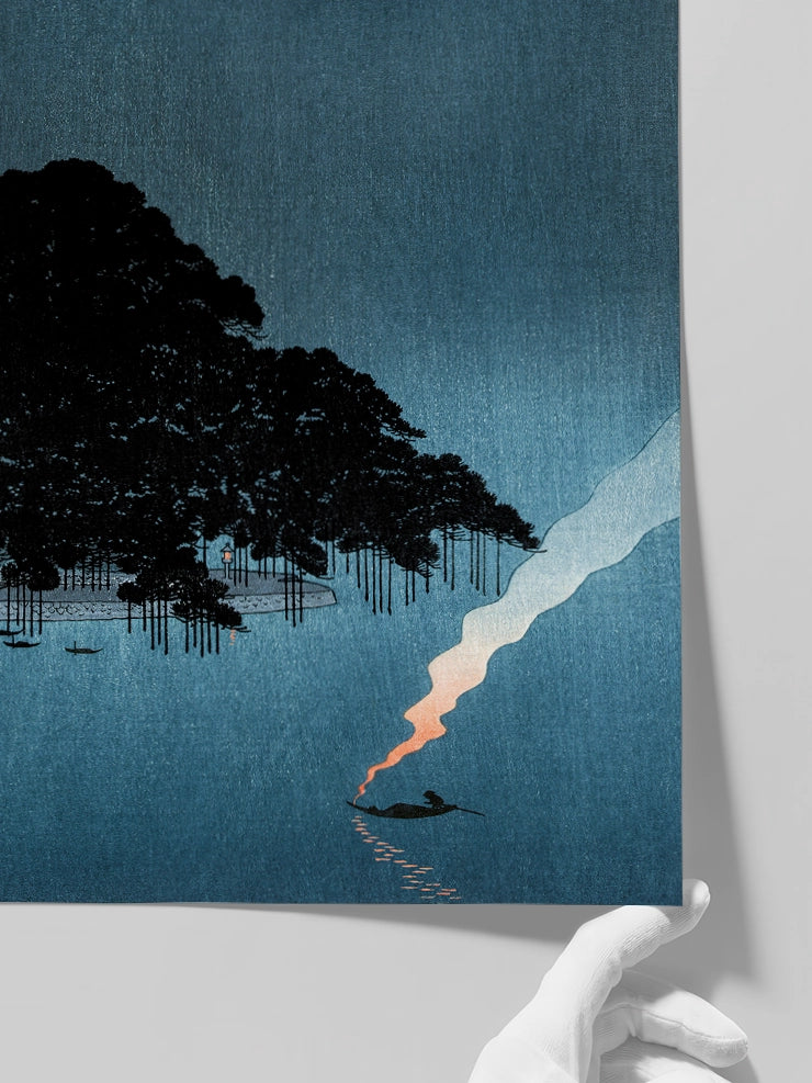 Yoshimoto Gesso, Pine Tree at Karasaki - Art Print Poster