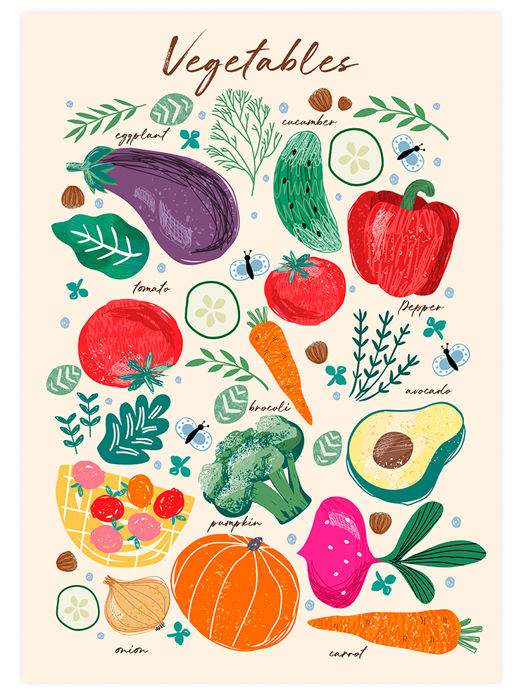 Colorful Kitchen - Poster Seti Trio Poster