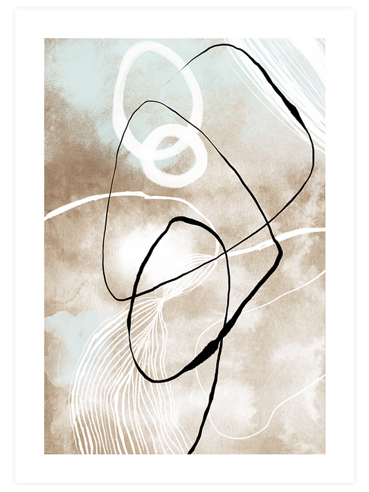Abstract Lines N5 Poster - Giclée Baskı