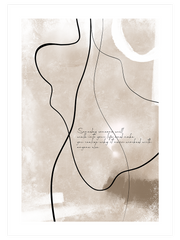 Abstract Lines Poster - Giclée Baskı