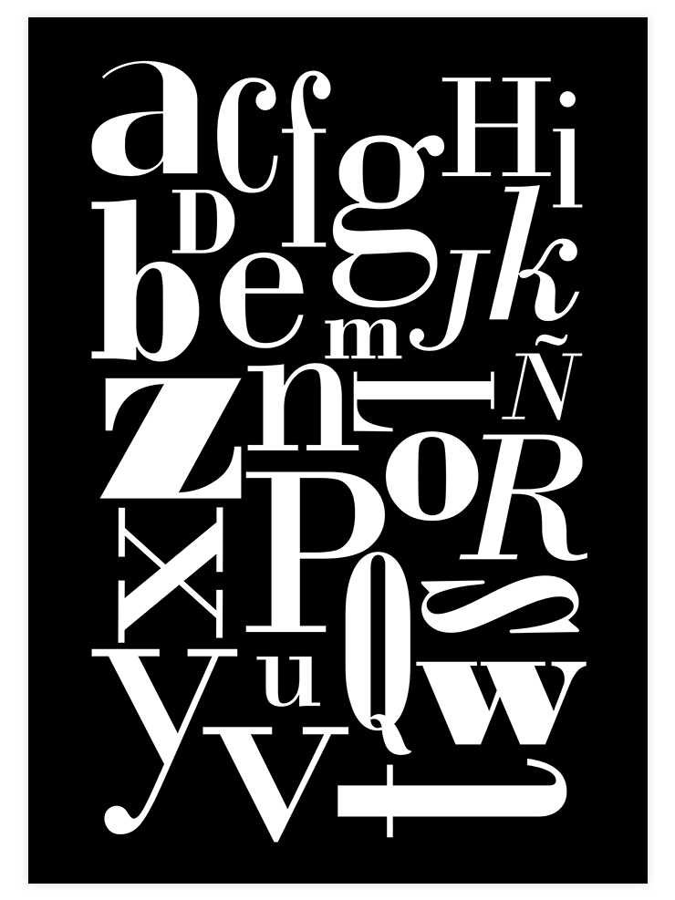 Alfabe N2 - Art Print Çocuk Odası Poster