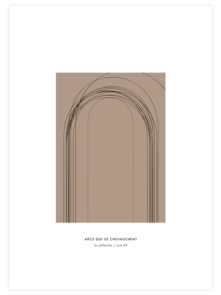 Arcs Qui Se Chevauchent - Art Print Sanatsal Poster
