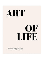 Art Of Life In Beige Poster Seti