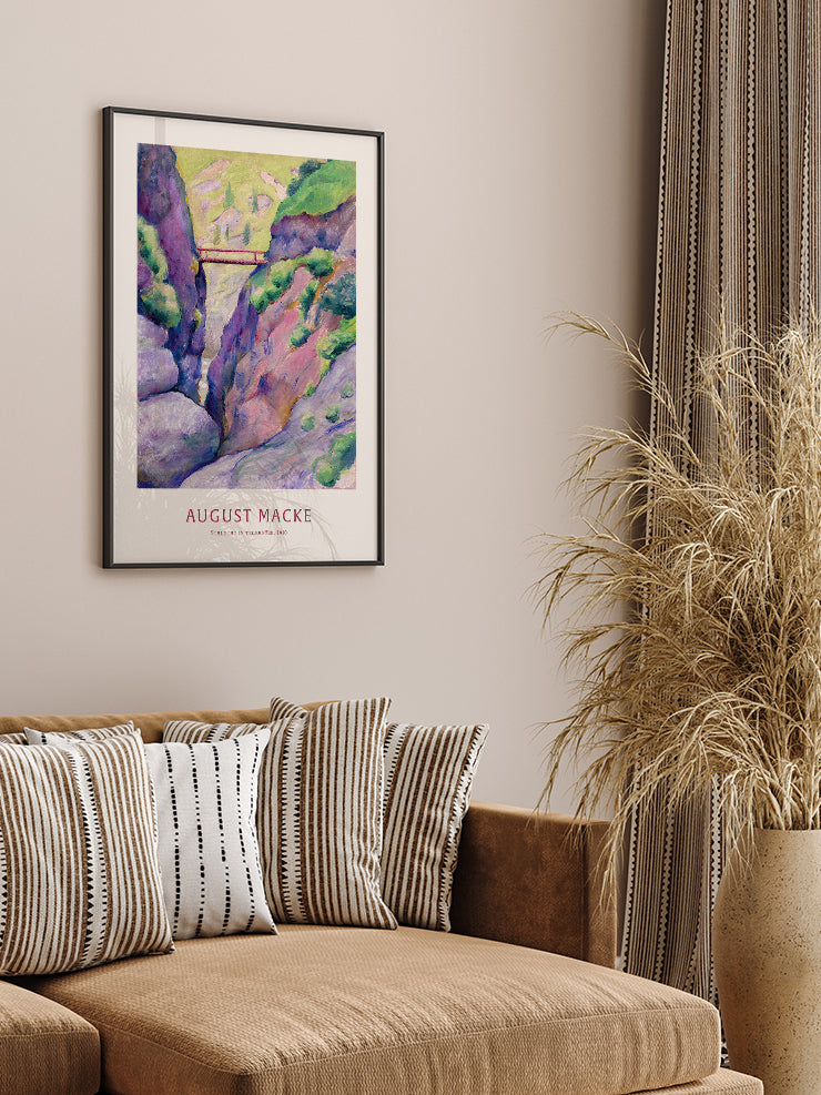Macke Schlucht in Tegernsee - Art Print Poster