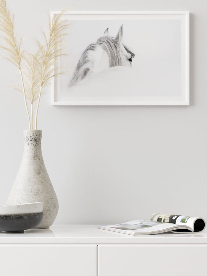 Beyaz At - Art Print Poster