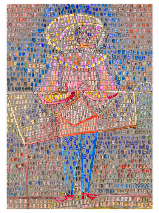 Paul Klee Boy in Fancy Dress Poster - Giclée Baskı