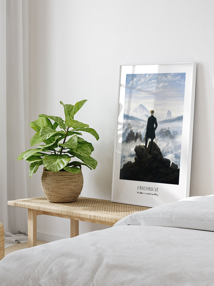 Friedrich Wanderer above the Sea of Fog - Art Print Poster