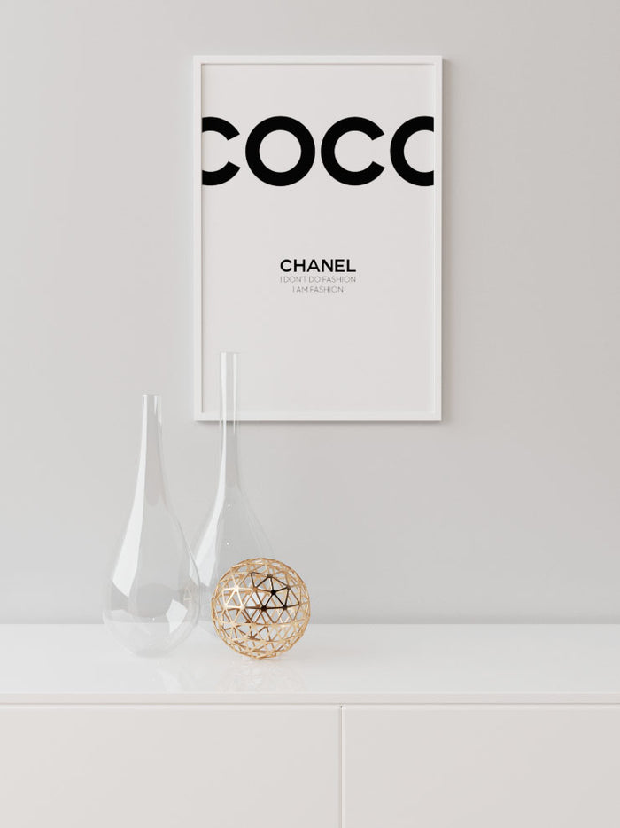 Coco Chanel Fashion - Art Print Poster