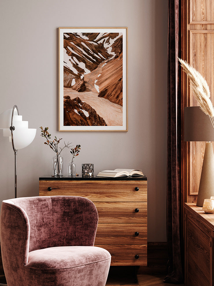 Dağlar Tepeler N3 - Art Print Poster