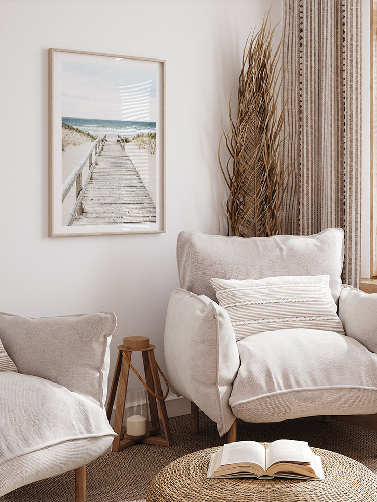 Way to the Beach - Art Print Poster