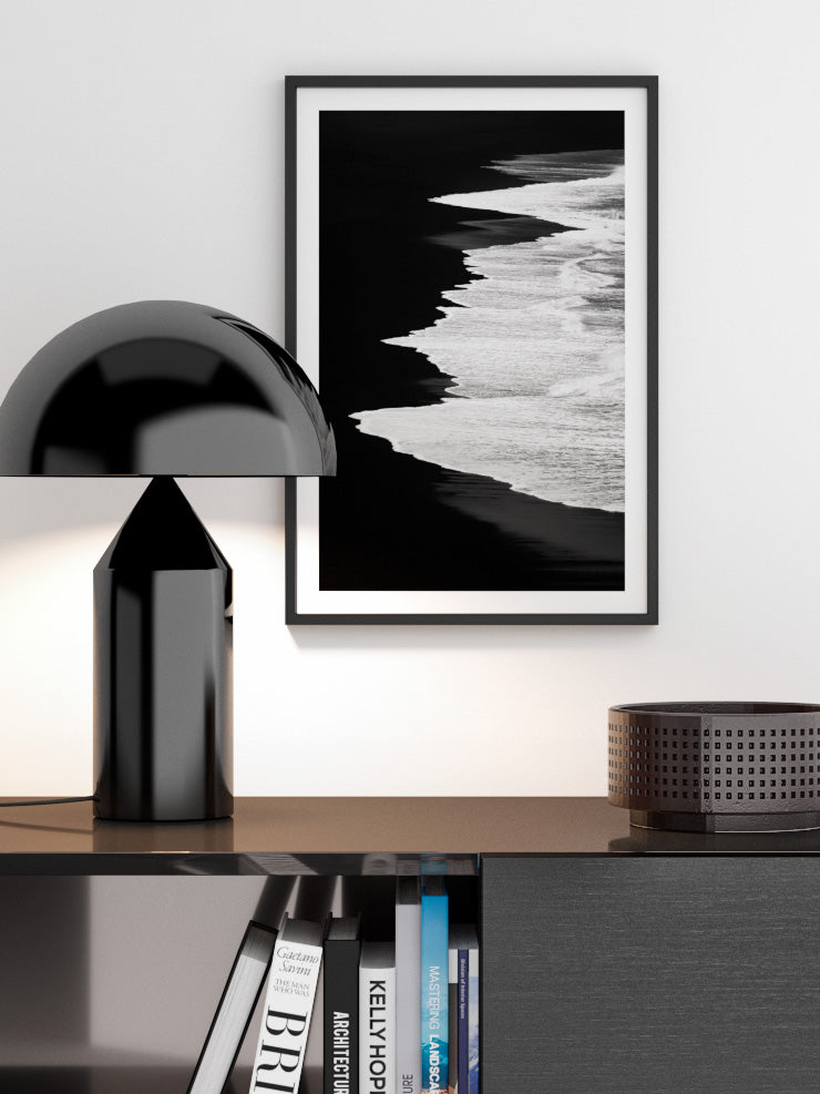 Black Beach - Art Print Poster