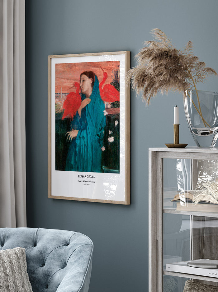 Edgar Degas Young Woman With Ibis - Art Print Poster