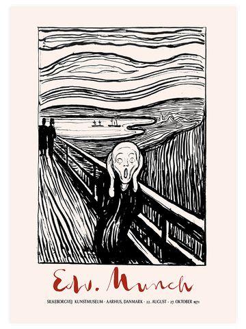 Edvard Munch Afiş Scream (Çığlık) - Art Print Edvard Munch Afiş Scream (Çığlık) - Art Print
