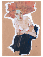 Egon Schiele The Scornful Woman Poster - Giclée Baskı