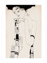 Egon Schiele Standing Woman Poster - Giclée Baskı