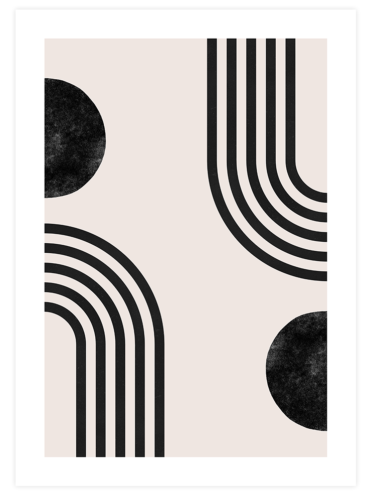 Geometrik N5 - Art Print Sanatsal Poster