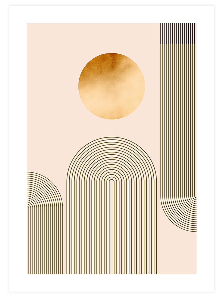 Golden Arch 2 - Art Print Sanatsal Poster