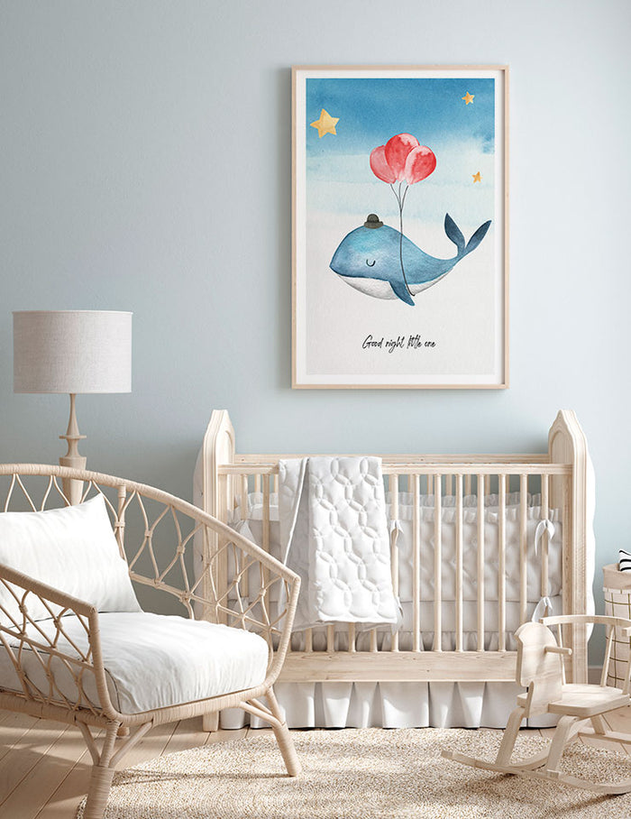 Good Night Balina - Art Print Poster