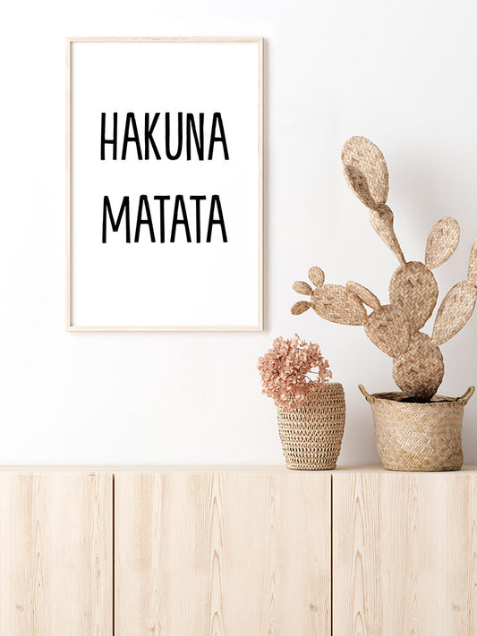 Hakuna Matata Poster - Giclée Baskı