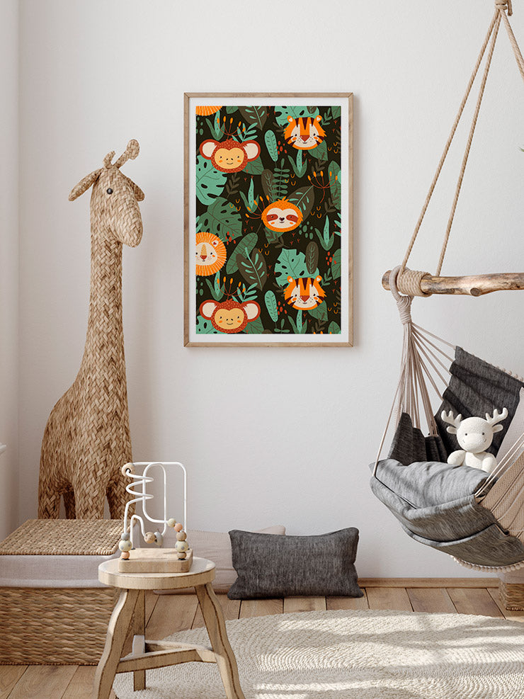 Ormandaki Hayvanlar N1 - Art Print Poster