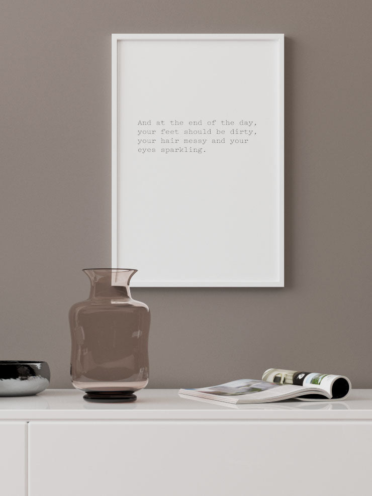End Of The Day - Art Print Poster